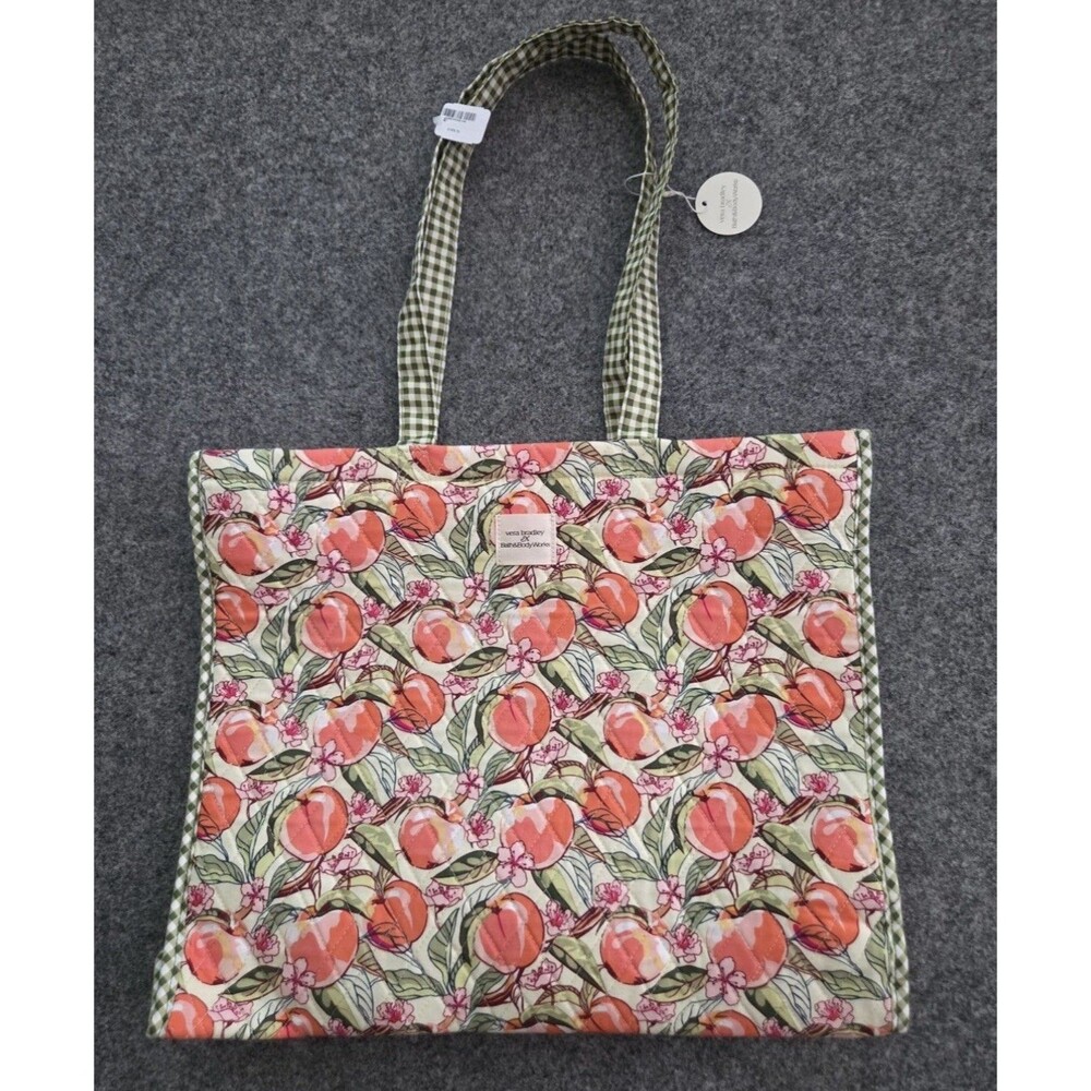 Bath & Body Works x Vera Bradley Peach Blossom Tote BAG ONLY NWT